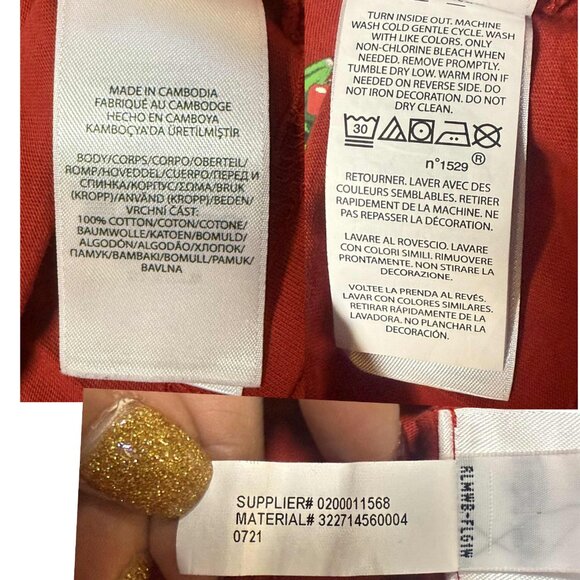 Ralph Lauren Polo Bear Christmas Long Sleeve Tee Boys 6 Holiday Red Tree Gift - Picture 5 of 5